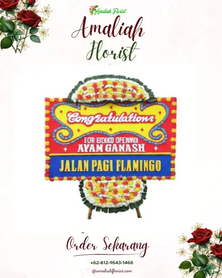 Sewa Papan Bunga Kisam Tinggi